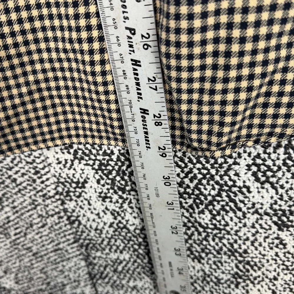 Vintage Polo Ralph Lauren Flannel Shirt Mens Large Yellow‎ Gingham Elbow Pads